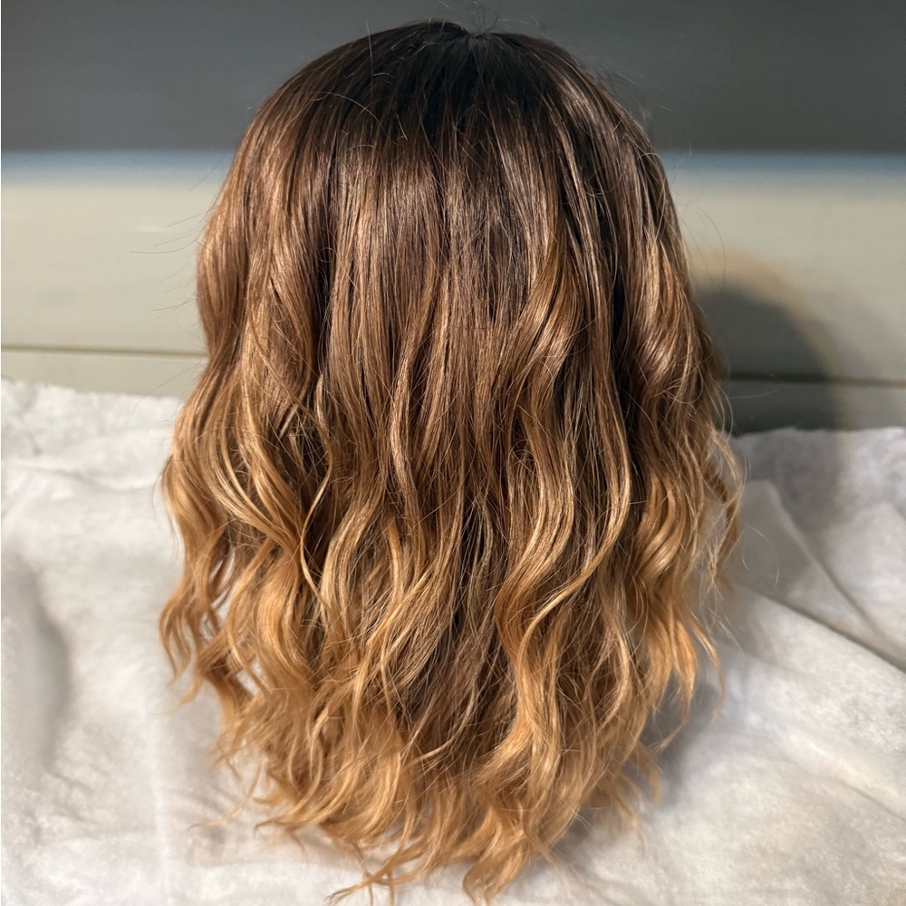 Brown Ombre Wavy Hair Wig